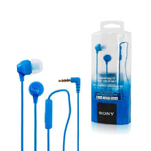 SONY AUDIFONO CON CABLE Y MICROFONO - AZUL