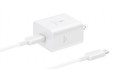 SAMSUNG CARGADOR PARA CELULAR 45W 5A - CON CABLE 1.8 M - BLANCO