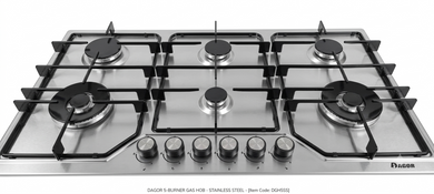 DAGOR ENCIMERA GAS 90 CM. 4 HORNALLAS - FULL INOX
