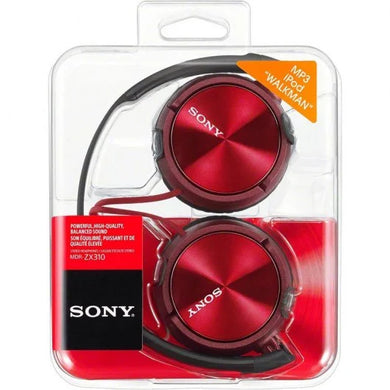 SONY AURICULAR ALAMBRICO CON MICROFONO - ROJO