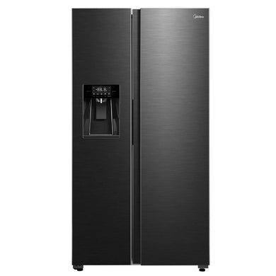MIDEA REFRIGERADOR 569 LTS. SIDE BY SIDE DISPENSER - NEGRO
